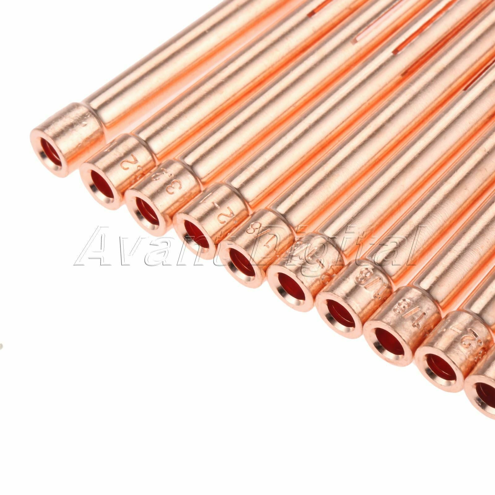 10Pcs Replace Kit 1/8" 10N25 3.2mm Collet Tips For WP17 18 26 TIG Welding Torch