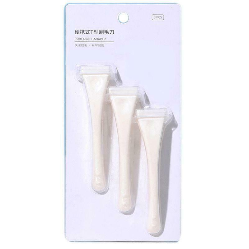 3Pcs Women Bikini T-Type Razor Arm Leg Armpit Body Hair Removal Eplitator Shaver