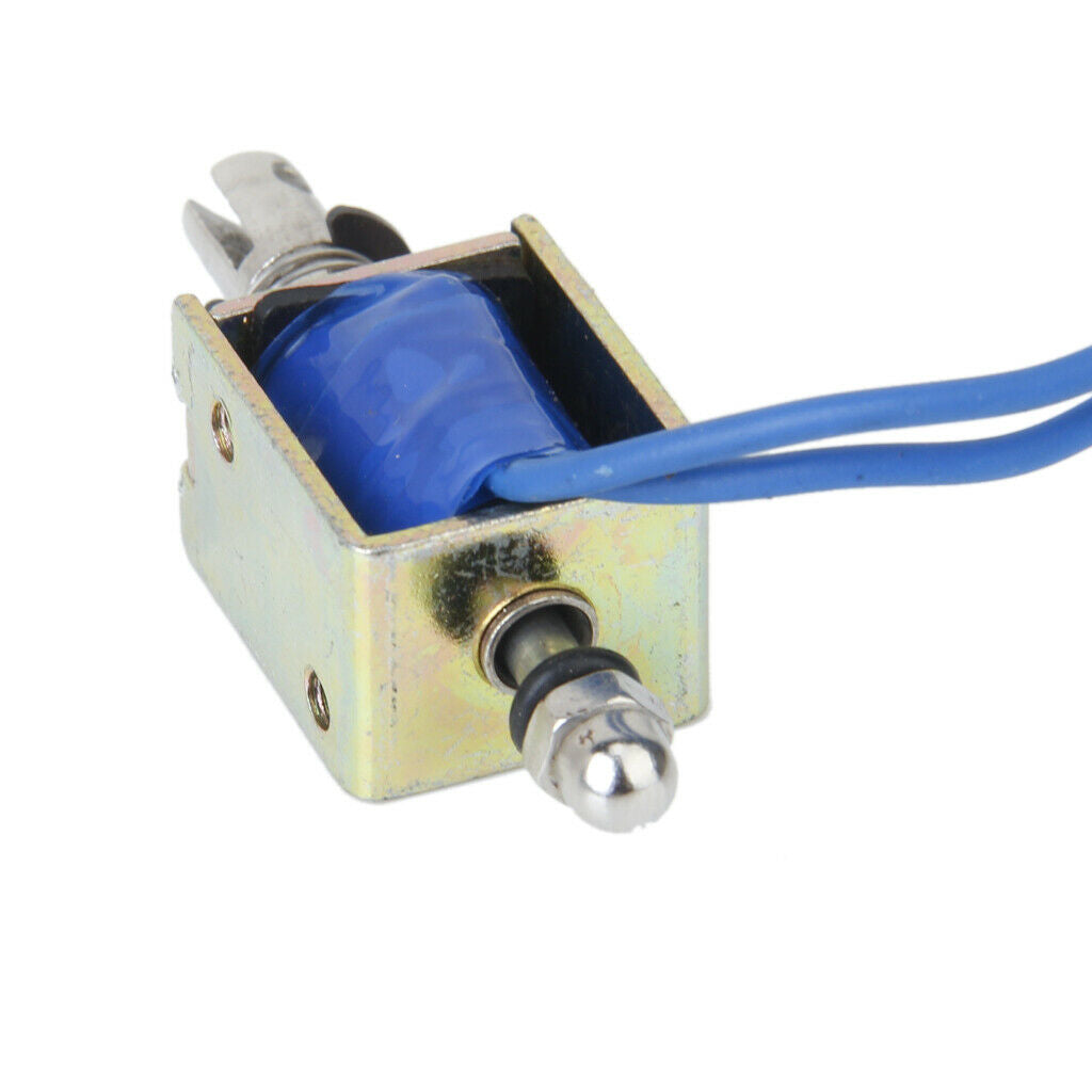 DC 24V Push-Pull Type Open Frame Solenoid Electromagnet Magnet Holding 0.2N