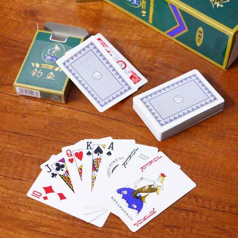 1PC Waterproof Texasholdem Poker Cards Standard Playing Card Interactive Set