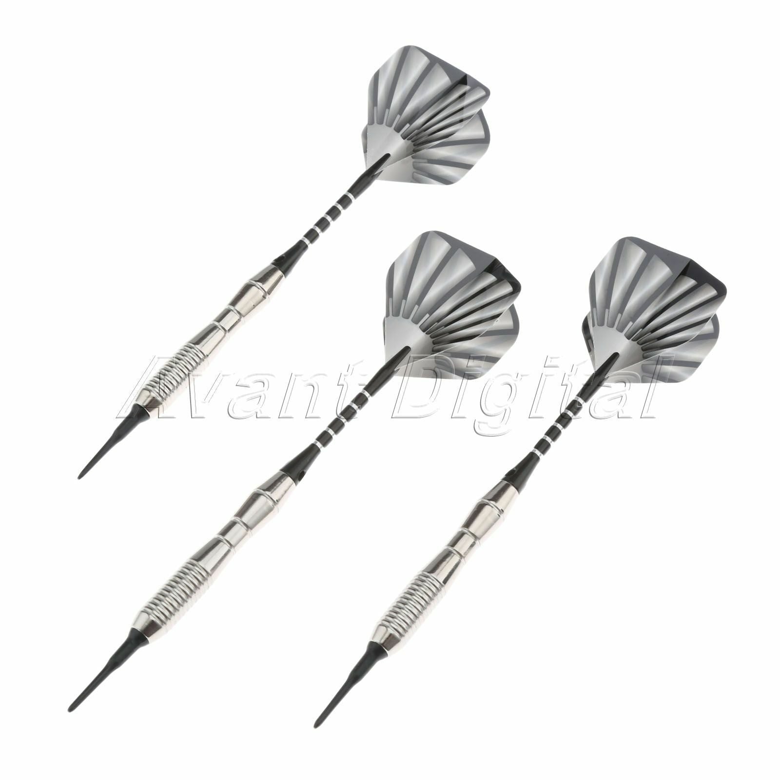 3 Pcs 18 Grams Plastic Soft Tip Darts With Aluminium Alloy Shafts High Quality