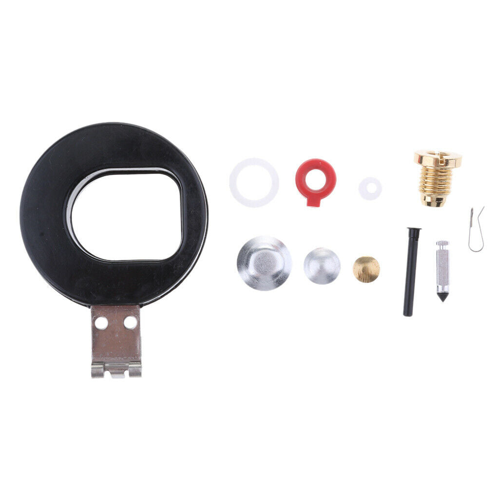 Carburetor rebuild kit with float for Johnson Evinrude 4 15HP outboards