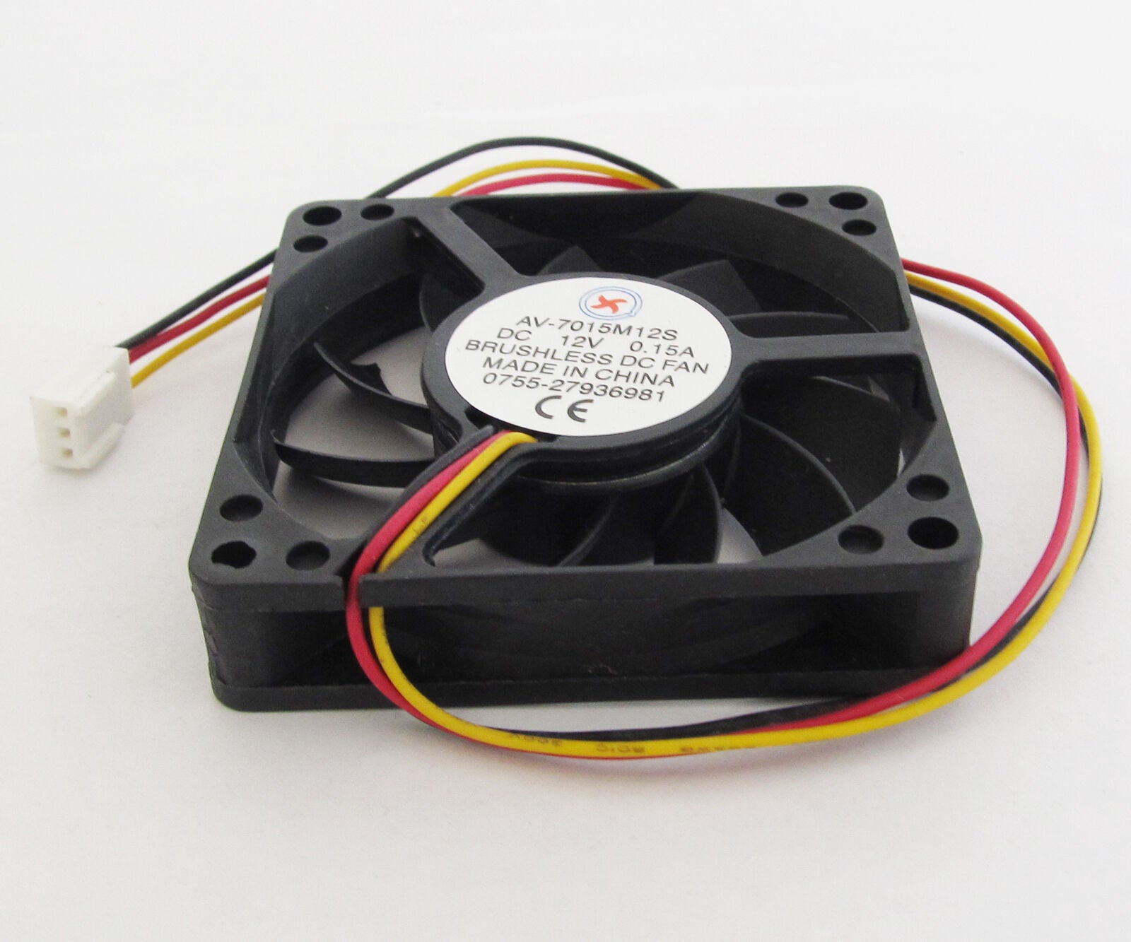 10pcs 7015 Brushless DC Cooling Fan 5V 70mmx70mmx15mm 3 wires NEW