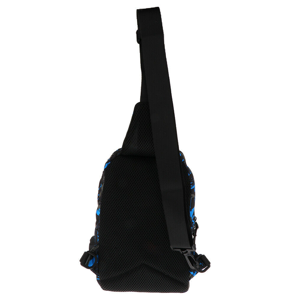Outdoor Travel Single Strap Shoulder Bag School Travel Sports Gym Climing Blue