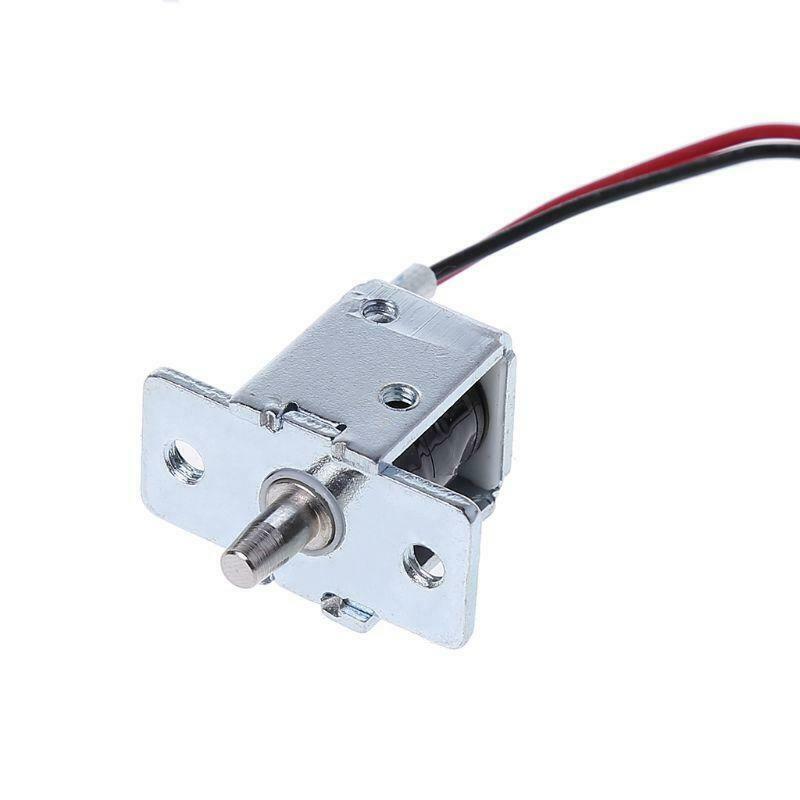 DC 12V 0.5A Mini Electric Magnetic Cabinet Bolt Push-Pull Lock Release Assembly