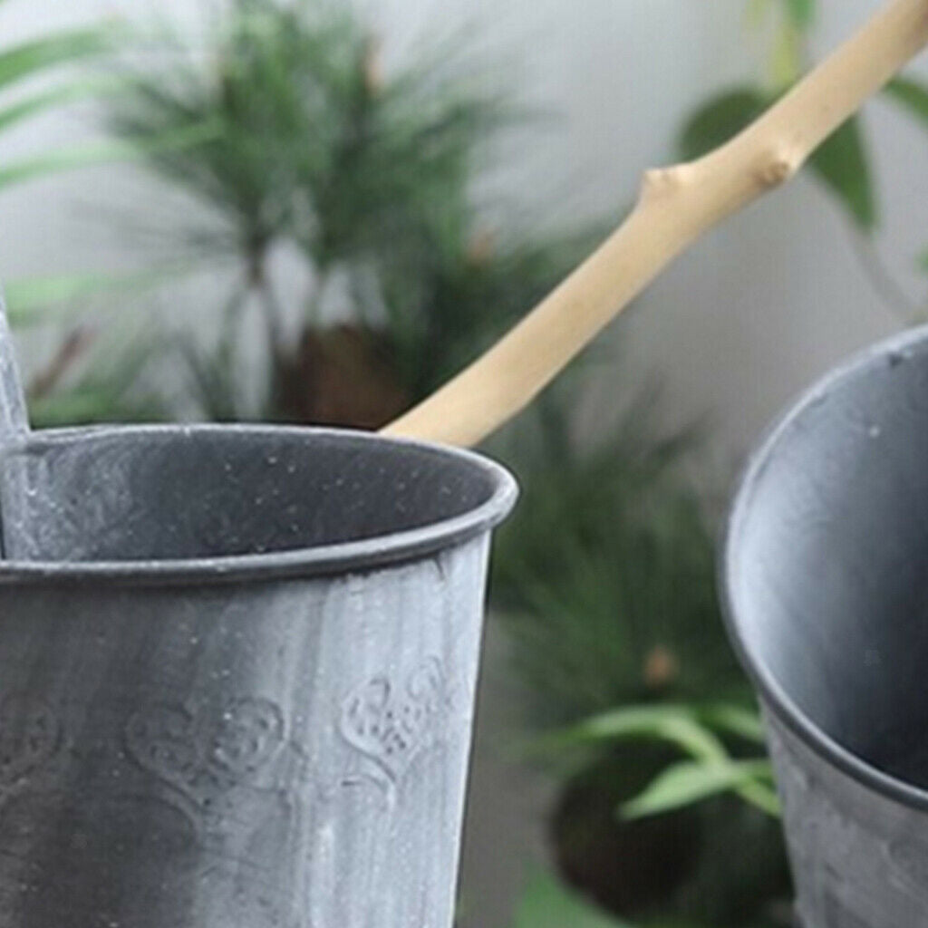 Hanging Pot Plant Pot Iron Flower Pot Planter with Hook for Balcony Garden