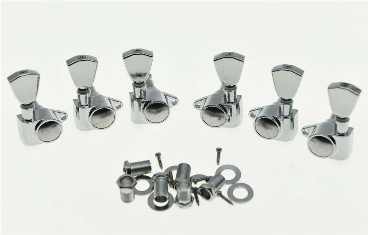Chrome Tulip Button Guitar Tuners Tuning Keys for Acoustic or LP Les Paul Guitar