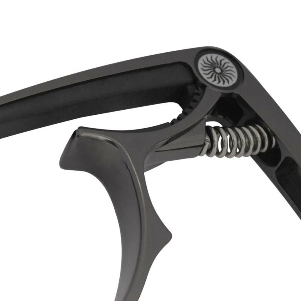 1 Piece Multifunction Guitar Capo   Quick Change Key Clamp Black