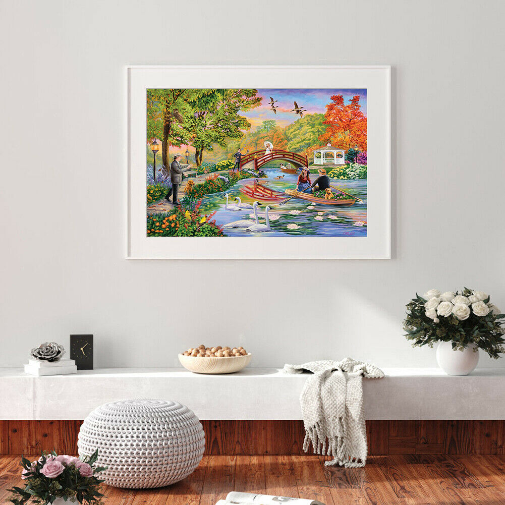 5D DIY Easeful Garden Diamond Painting Full Drill Cross Stitch Embroidery @