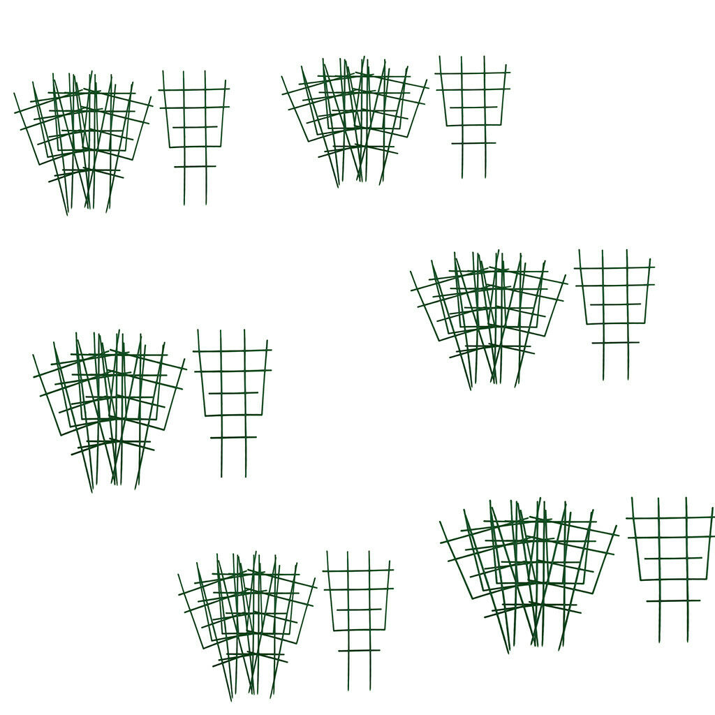 36pcs Durable Plastic Garden Trellis Plant Stem Support Mini Climbing Trellis
