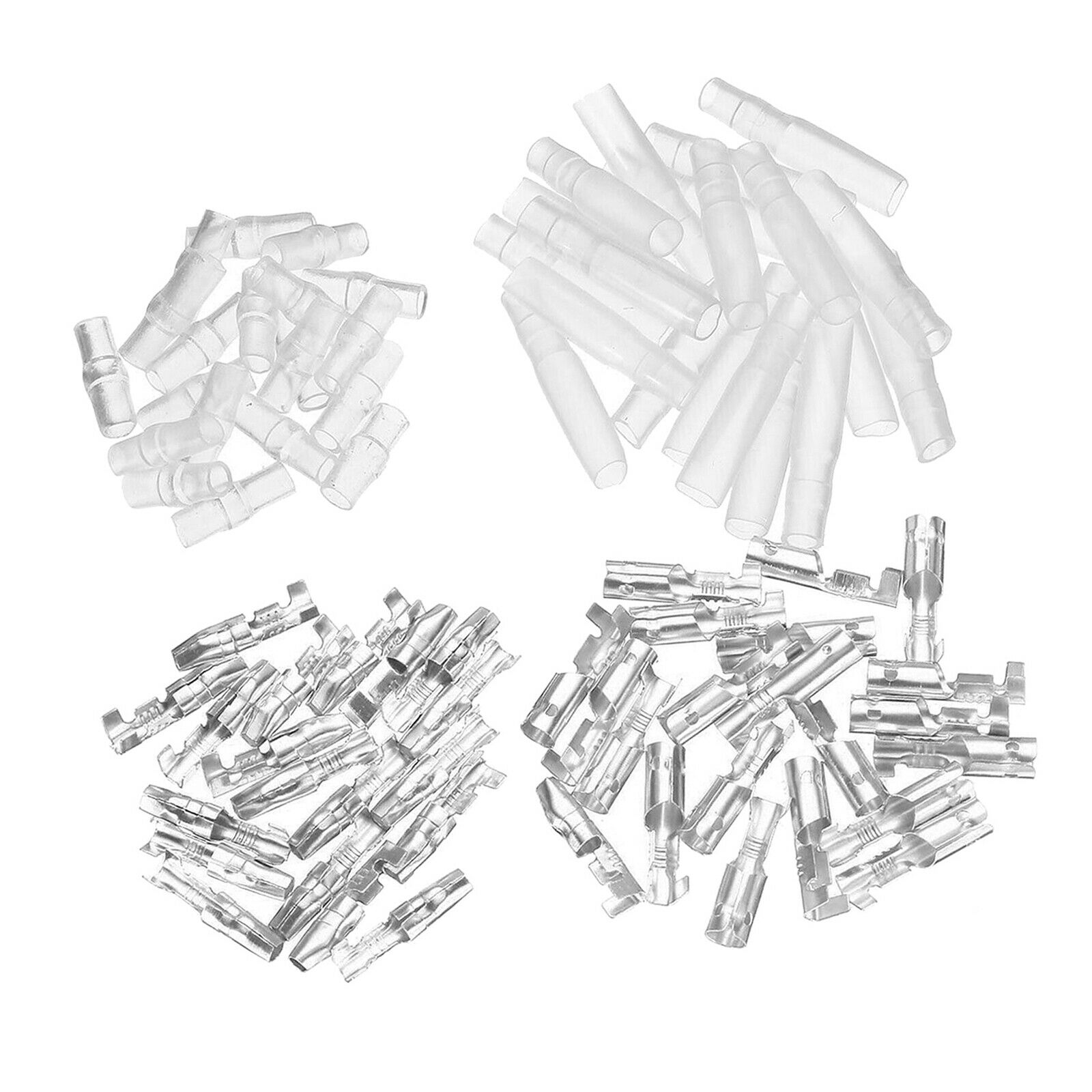 200Pcs 4mm Male and Female Bullet Terminals Wire Connector w/ Insulating Sleeves