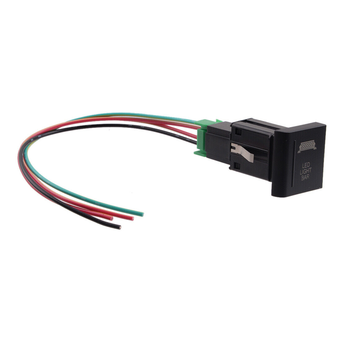 Car Left Push Button Switch Green Red LED Fog Light Bar Fit For VW Amarok New