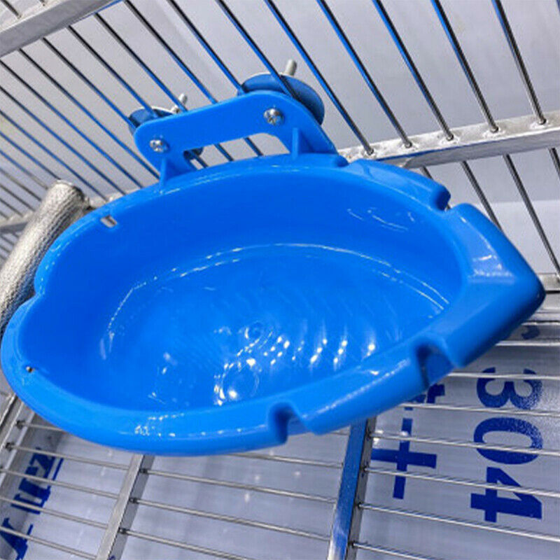 Bird Baths Tub Bowl Basin Parrot Cage Hanging Bathing Box Bird Birdbath TubFCA
