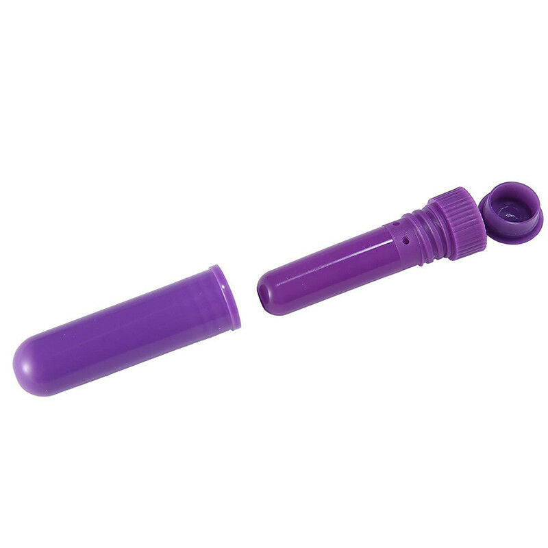 10x Essential Oil Aromatherapy Blank Nasal Inhaler Tubes Complete Stick Empty BR