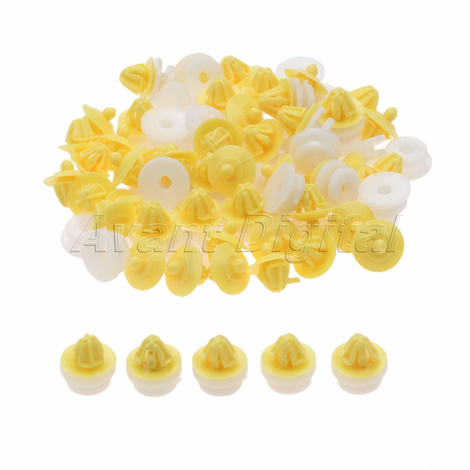 50Pcs Plastic Clips for Renault Clio Megane Scenic Car Interior Door Card Panel