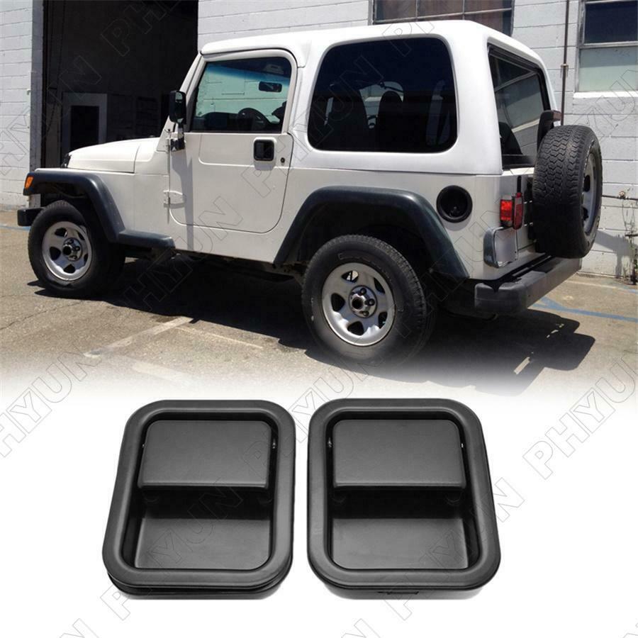 For 1987-1995 Jeep Wrangler YJ 1997-2006 TJ Door Exterior Outside Handle A Pair
