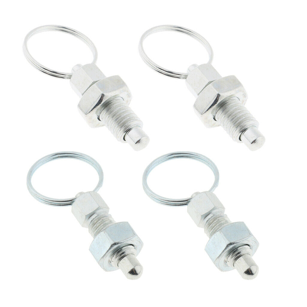 4x Stainless Steel M8+M6 Non-Locking Type Of Retractable Spring Lock Spring