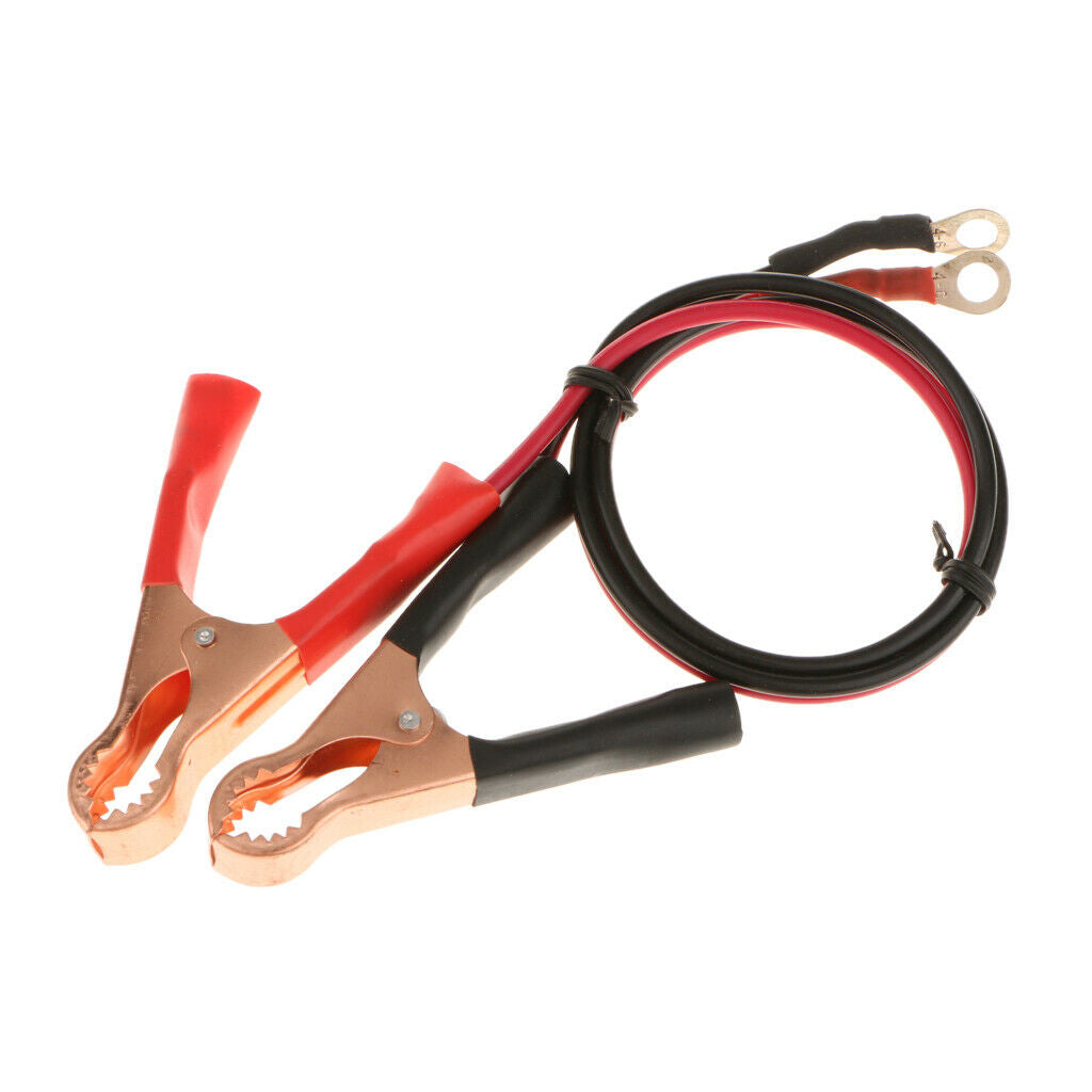 1Pair Auto 50AMP Battery Clips Clamp Cable Set for High Power Inverter New