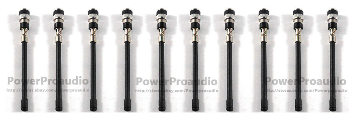 10PCS BNC UHF Microphone Antenna For Shure PGX24 SLX24 PG58 SM58 BETA58 Series
