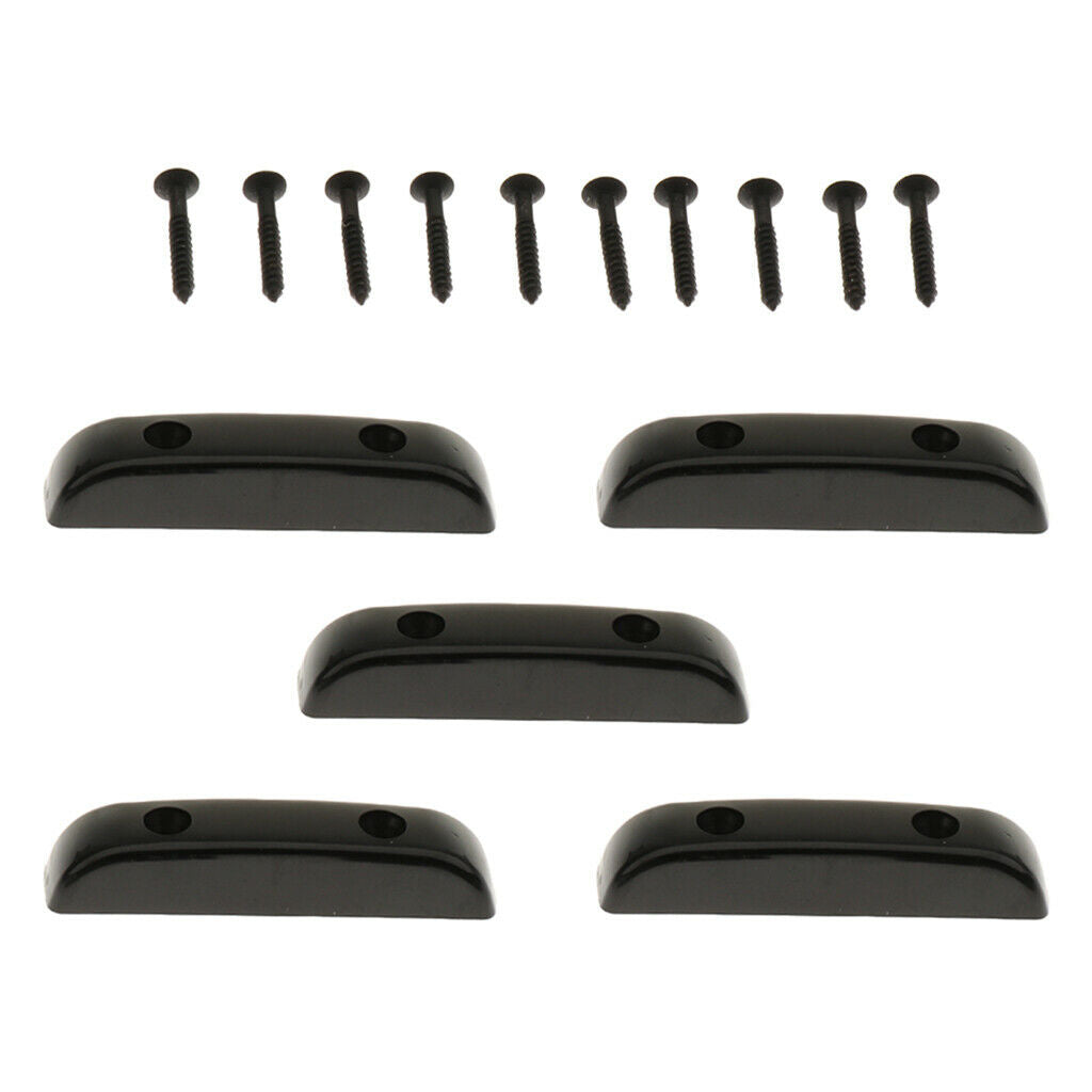 5 Pcs Metal Thumb Rest Tug Bar Finger Rest Pull For Bass Guitar Accessories