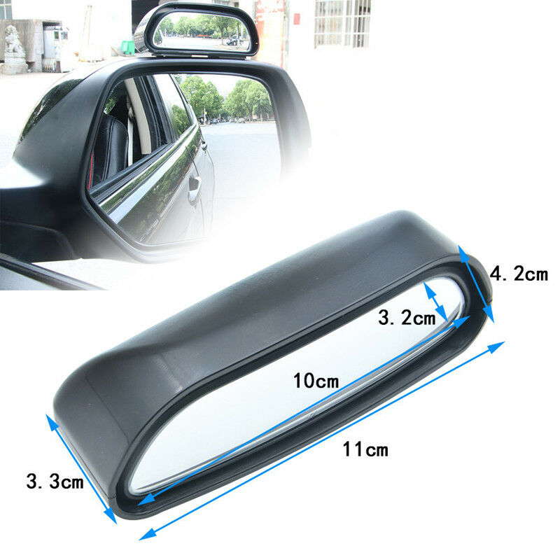 2PCS Car SUV Rearview Mirror Blind Spot Side Wide Angle View HD Glass Universal