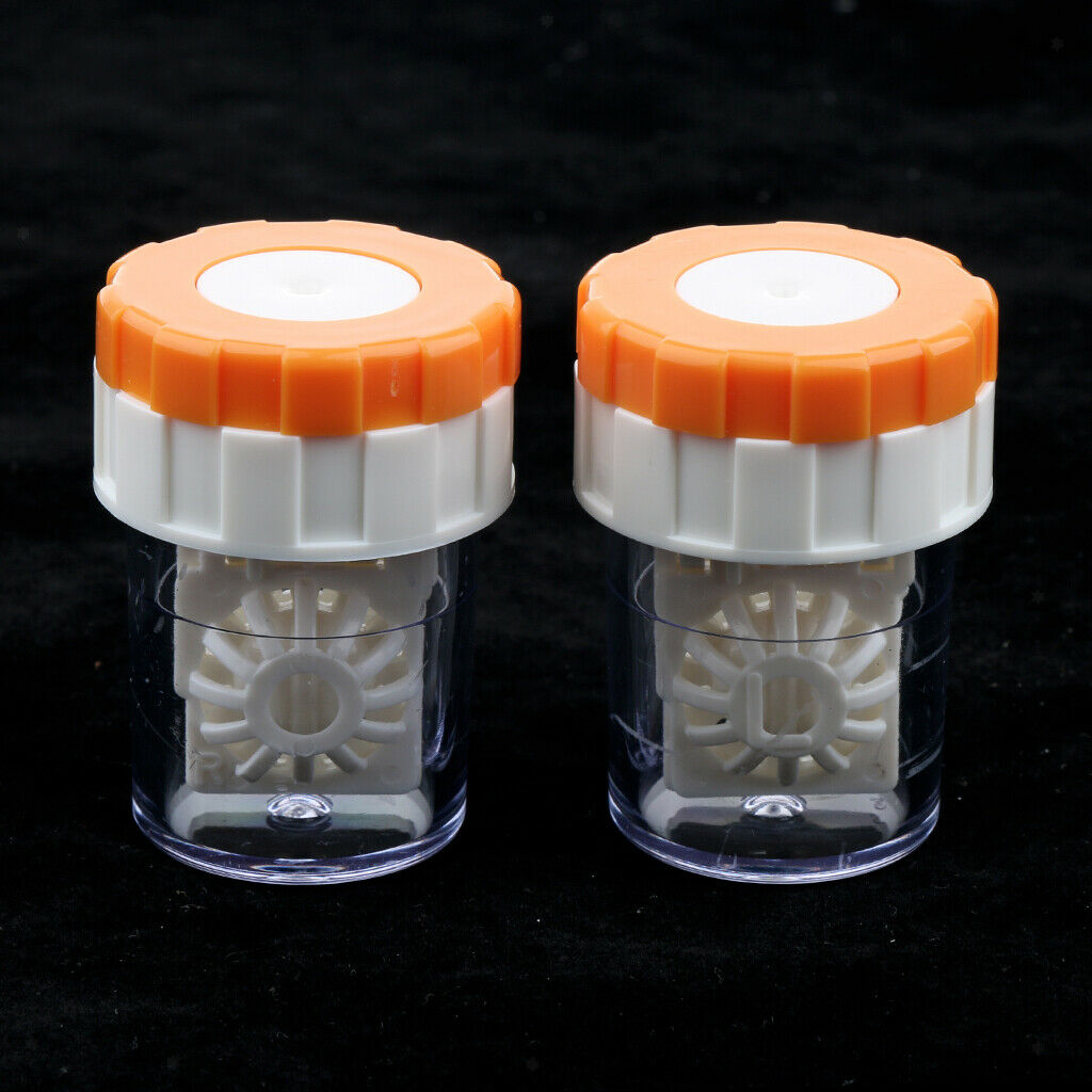 2-pack Contact Lens Container With Basket - Washing Machine For Contact Lens