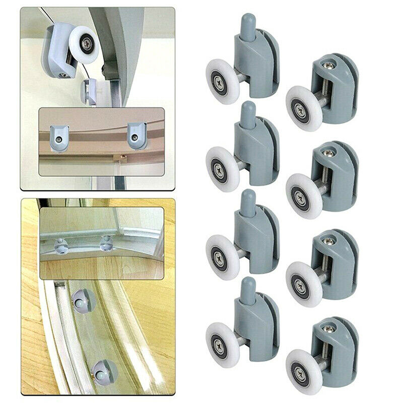 8 pcs. Shower Door  Rollers 25mm Roller Guide for Shower Cabinet Glass UKMGQ SJ