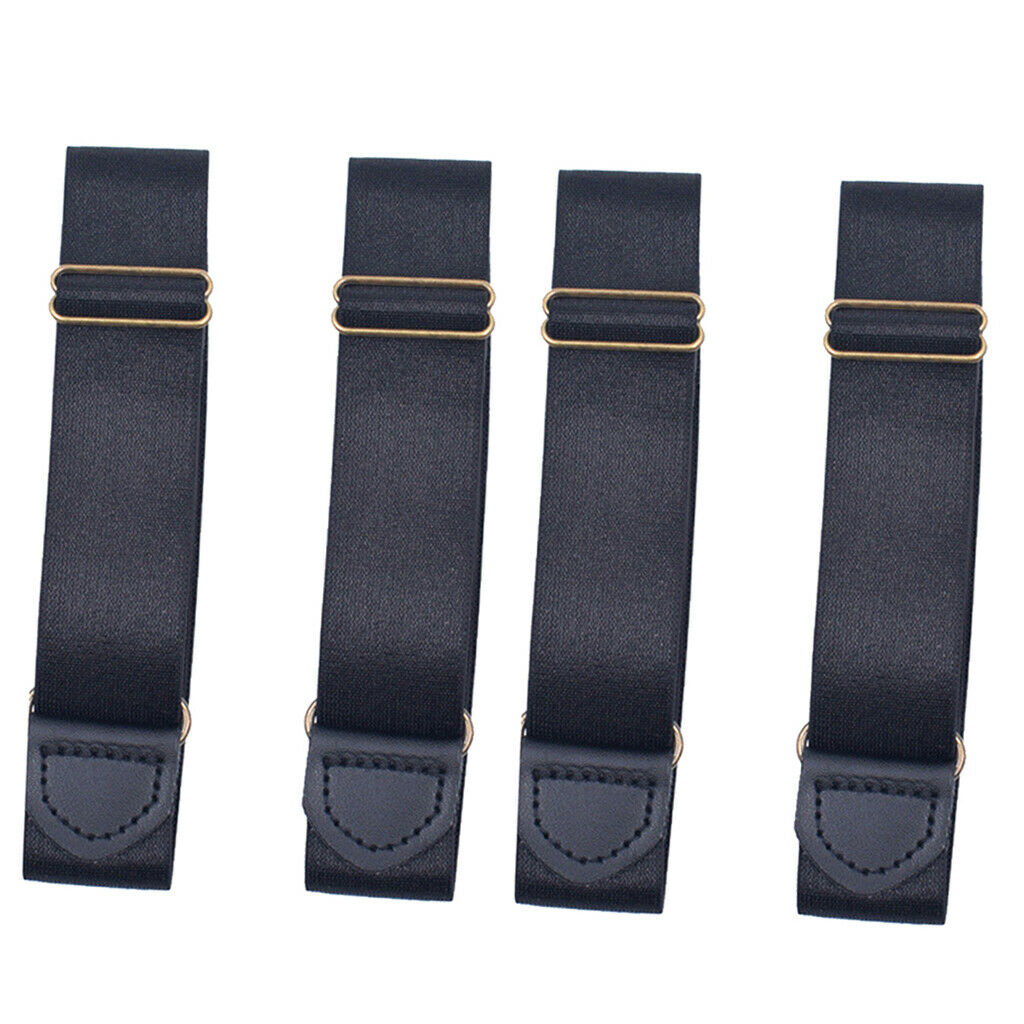 2Pairs Adjustable Shirt Sleeves Arm Garter Band for Men