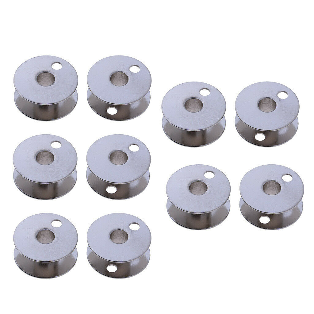 10 Pieces Metal Industrial Sewing Machine Bobbins for Brother   Singer 12mm