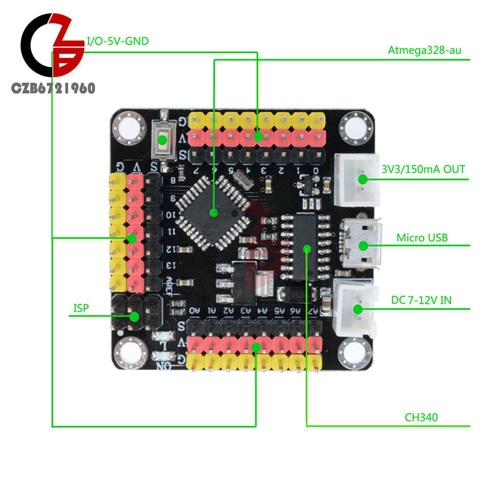 16Mhz CH340G Nano V3.0 DM Strong Micro-Controller Board ATmega328P for Arduino