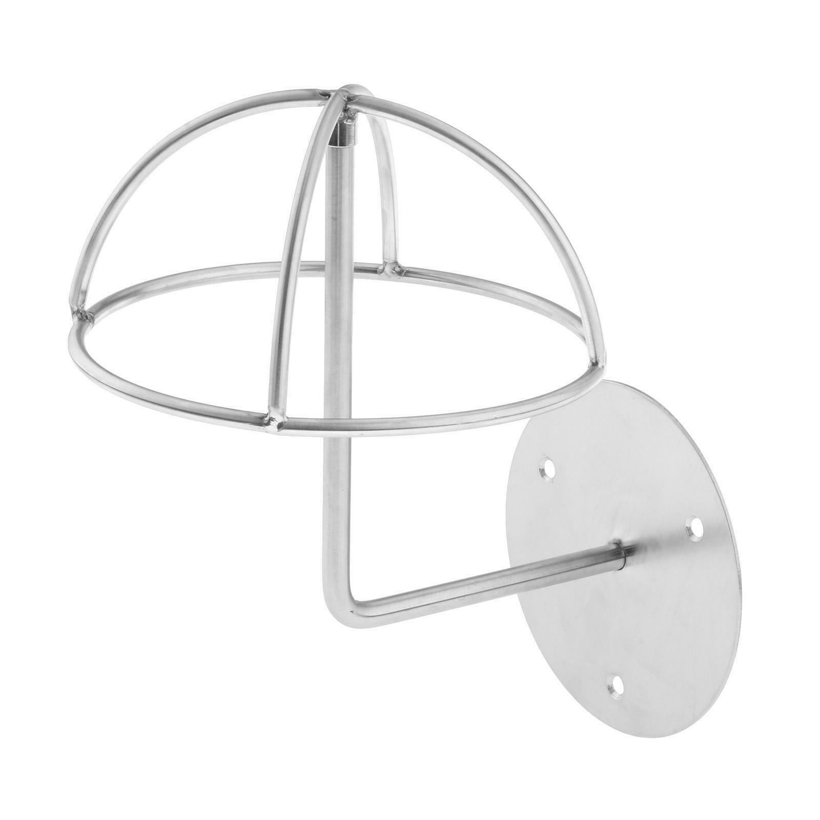 Wall Mounted Wire Stainless Metal Hat Wig Stand Display Rack Dome Shape