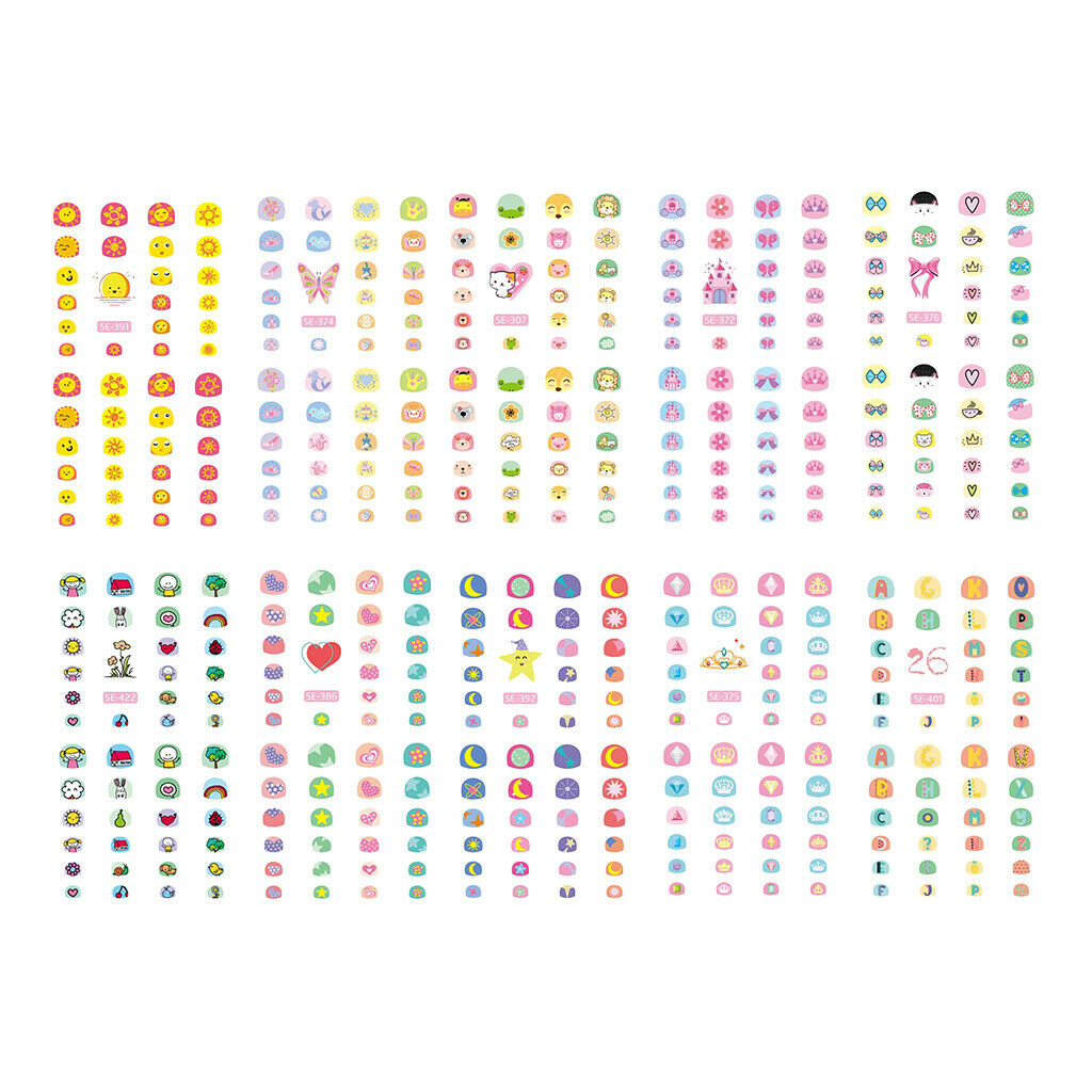 Lots 10 Cute Crown Nail Art Stickers Tips Decals for Mirror Bag Clothes