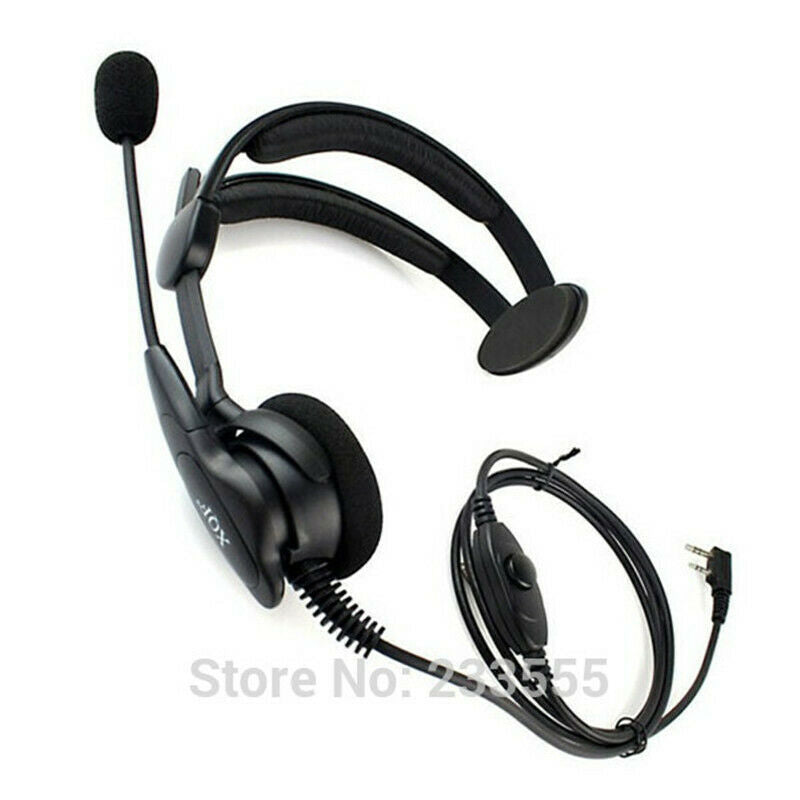 Details About 2 PIN Headphone Headset Mic for KENWOOD BAOFENG UV5R 777S 888S