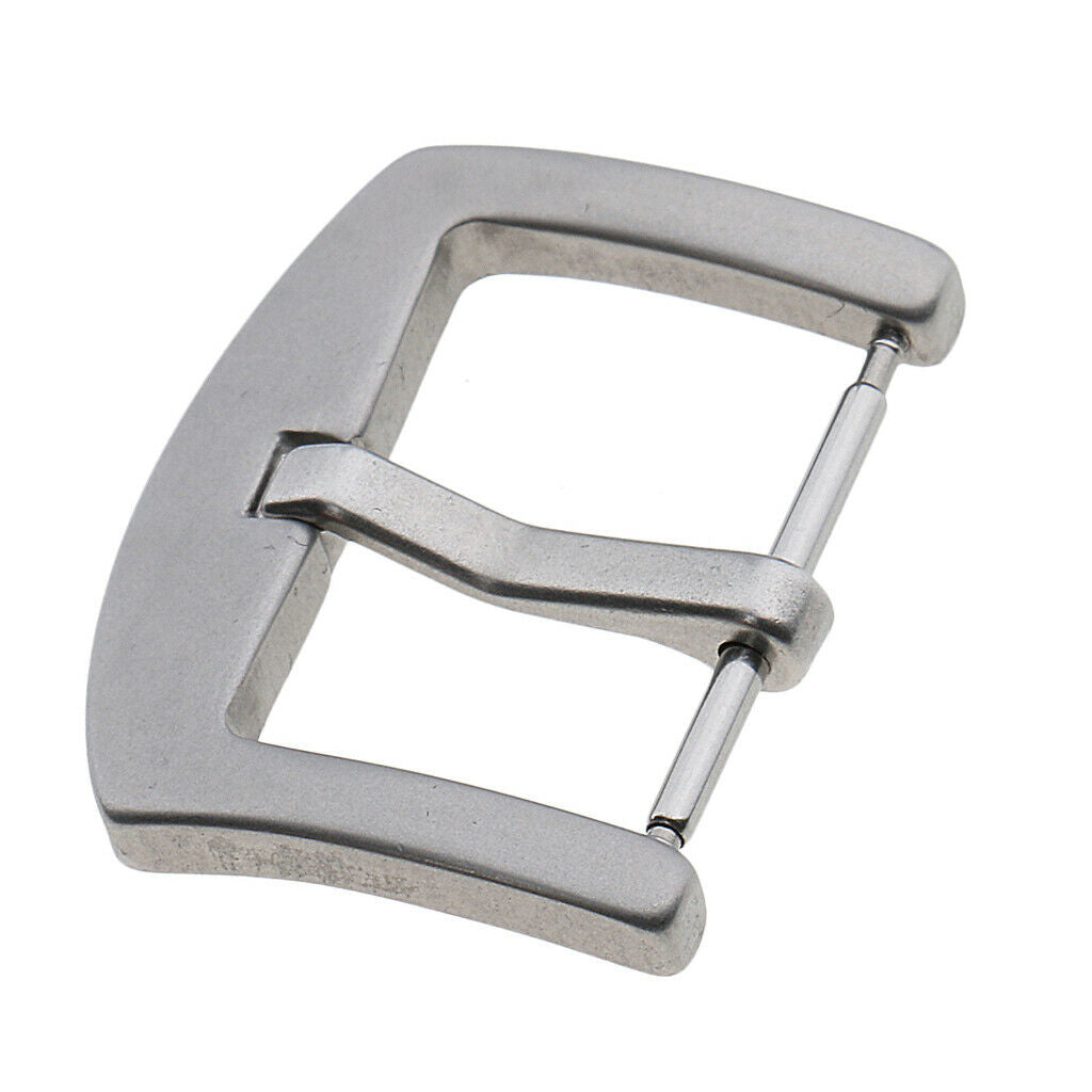 Matte Finished Stainless Steel Spring Bar Watch Strap Bands Buckle 22mm