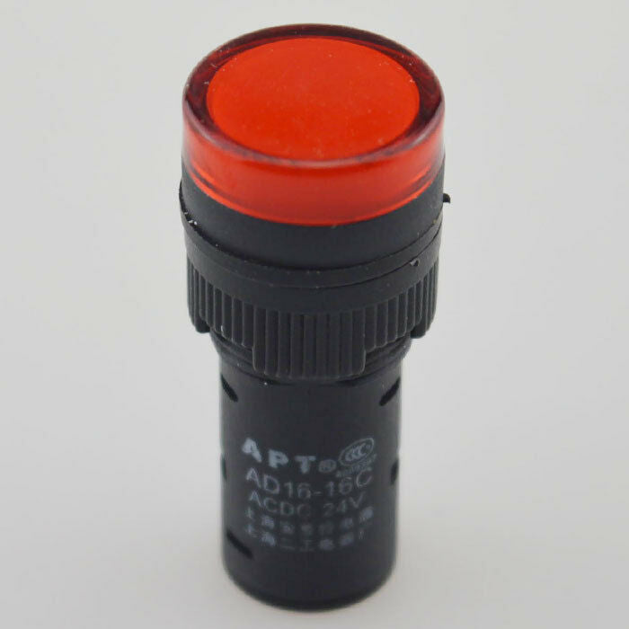 New 10pcs New 24V 16mm Red LED Indicator Pilot Signal Light Lamp [M1]