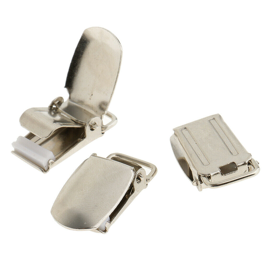 15mm Metal Pacifier Clip for 20pcs Metal Garter Belt