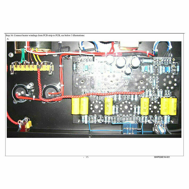 Stereo Push-pull 12AX7+12AU7+EL34 Vacuum Tube Power Amplifier Board Bare PCB AMP