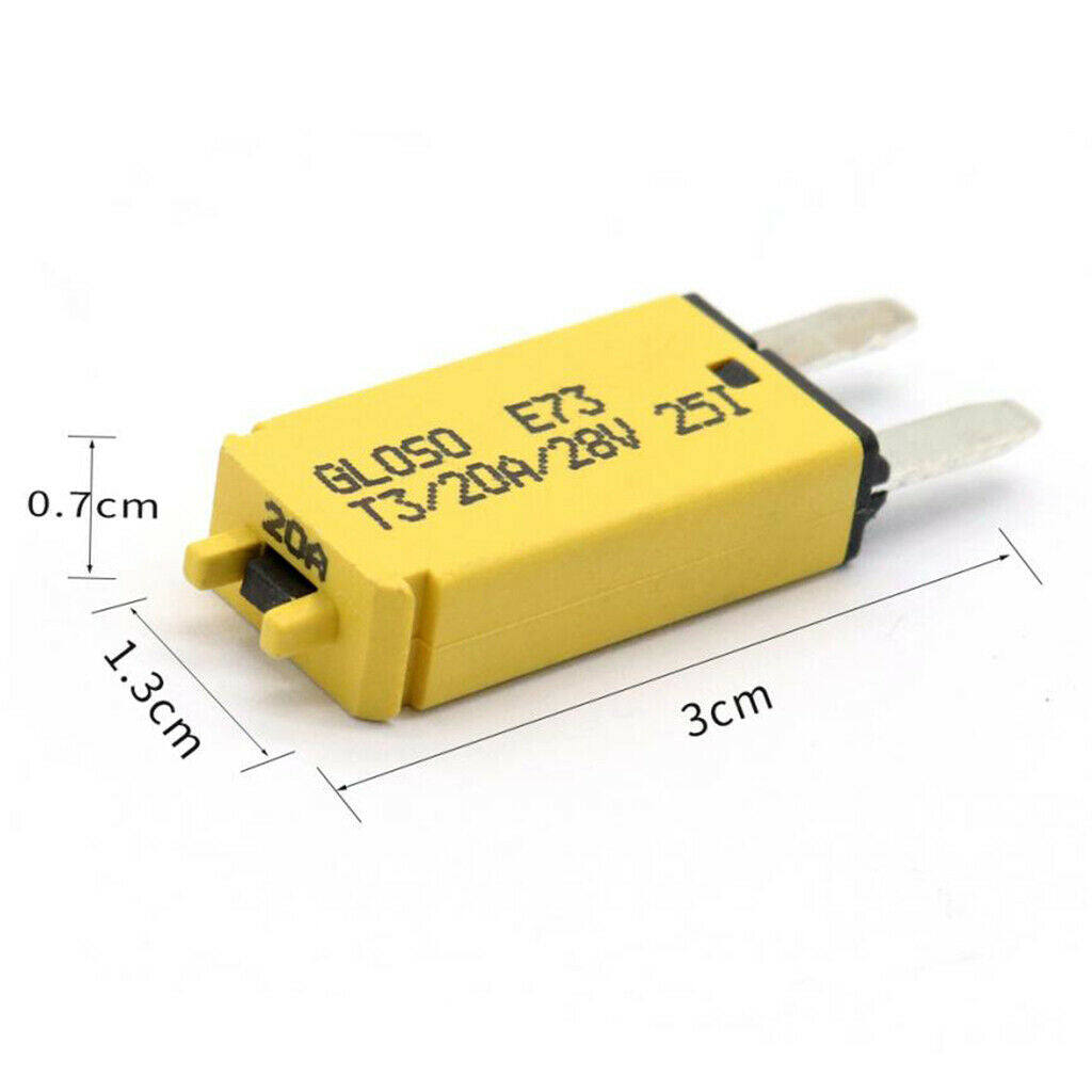 12V-24V Automotive Car Boat Circuit Breaker Samll  Fuse Resettable 20A