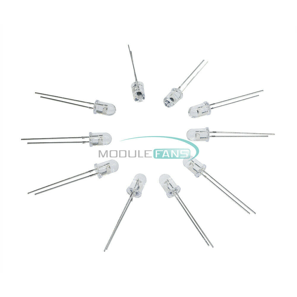 50PCS IR infrared 5mm 850nm Launch emission tube Lamp Emitting diode LED Clear