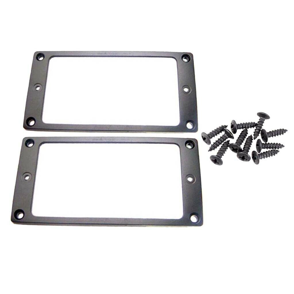 Set of 2 Guitar Humbucker Pickup Frame with Pickguard Mounting Screws for Fender