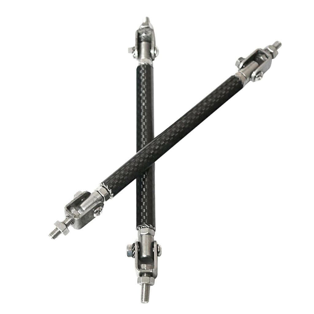 Aluminum 15cm 5.9" Front Bumper Lip Splitter Strut Rod Tie Bars Splitter