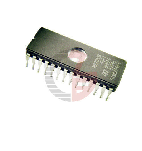 5PCS M27C128A-10F1 IC EPROM UV 128KBIT 100NS 28CDIP