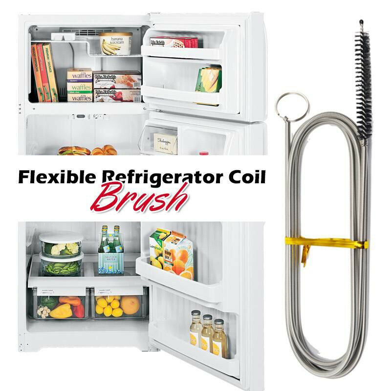 Long Handle Refrigerator Drain Dredge Fridge Coil Brush Ice Removal To.l8