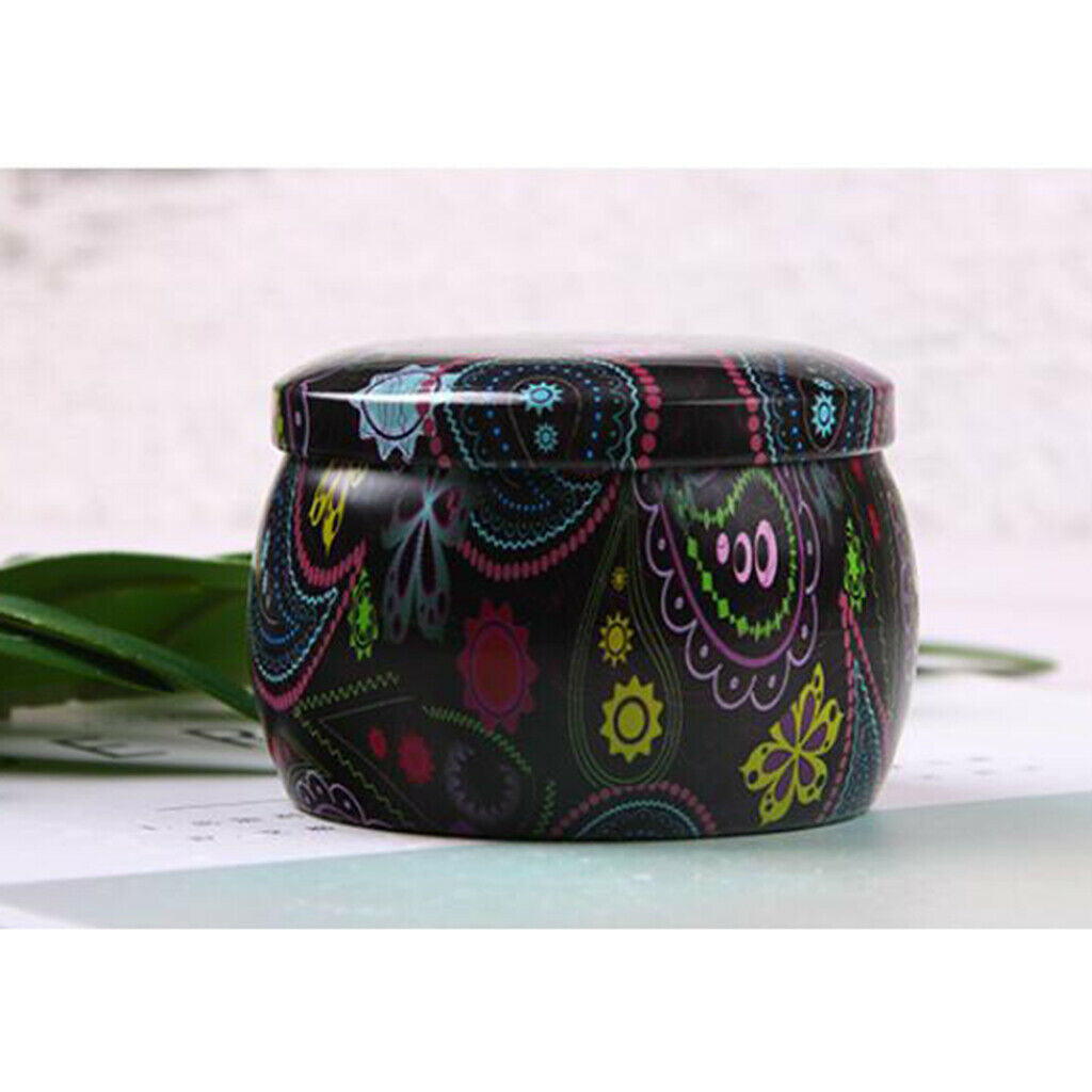 3xTinplate Box Cookies Candy Storage Jar for Christmas Wrapping Gifts Autumn