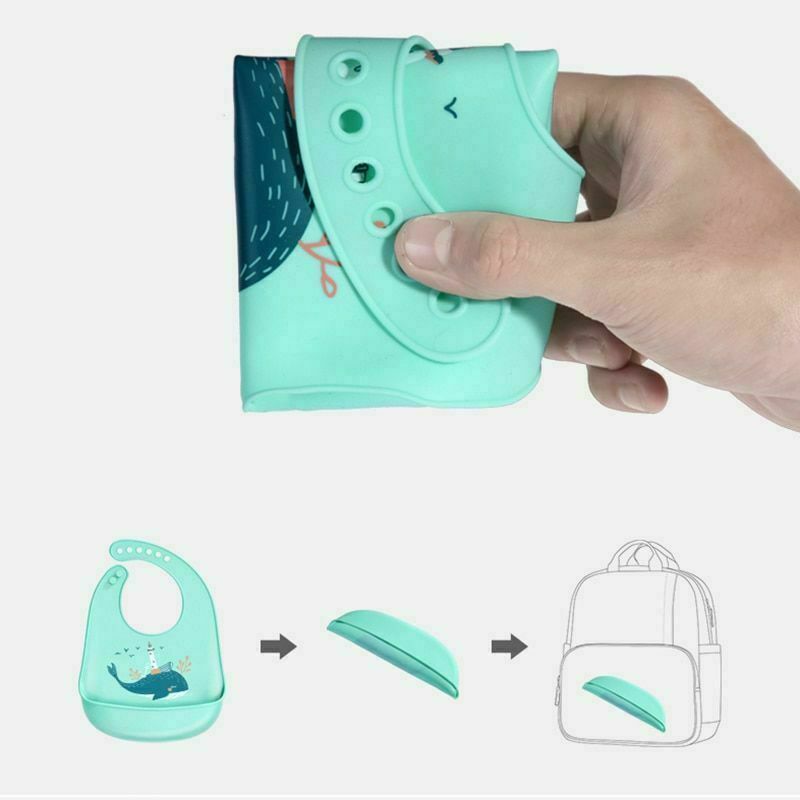 Baby Bibs Waterproof Silicone Feeding Baby Saliva Towel Newborn Cartoon Aprons