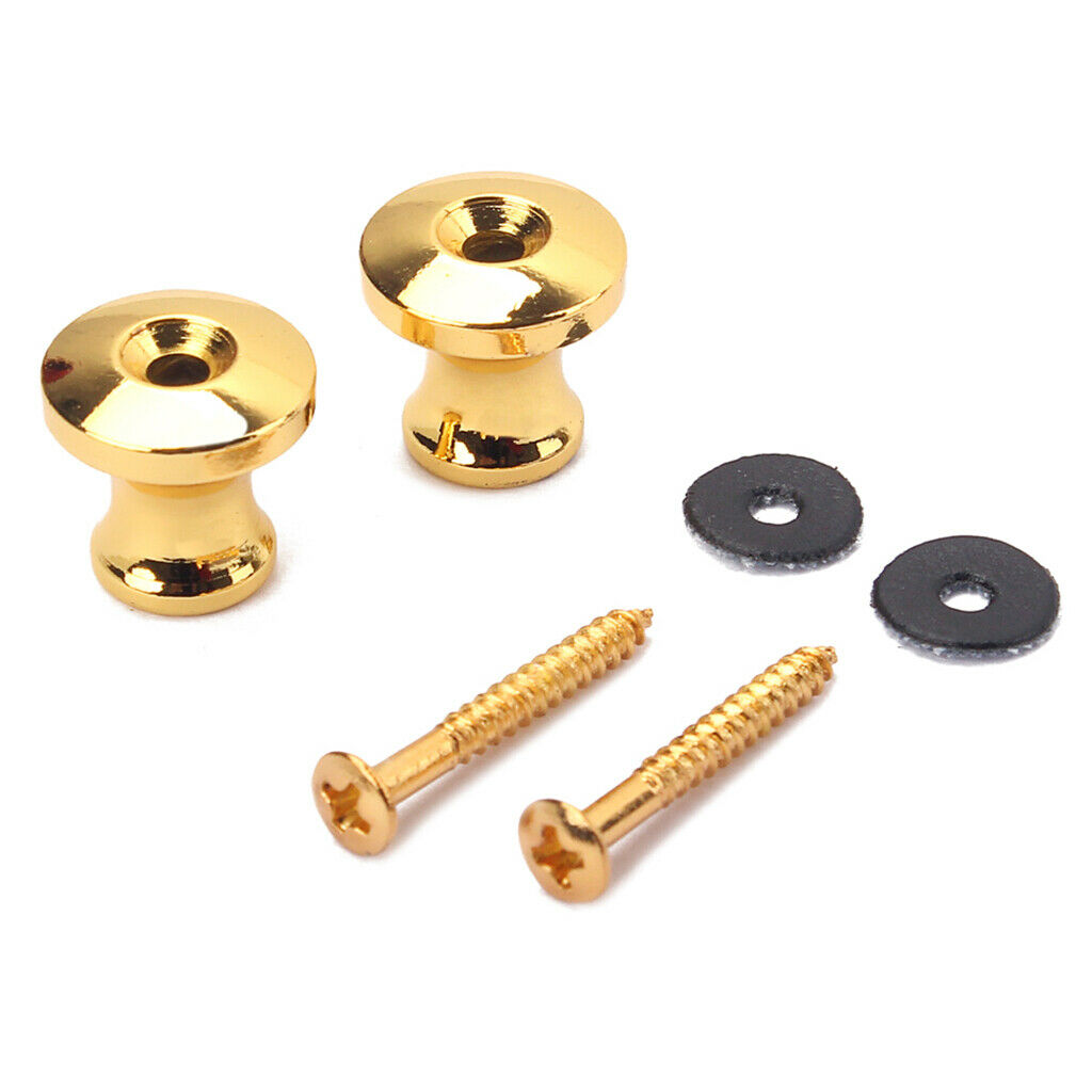 2x Guitar Strap Lock Metal Strap Lock for Acoustic Electric Guitar Bass Part