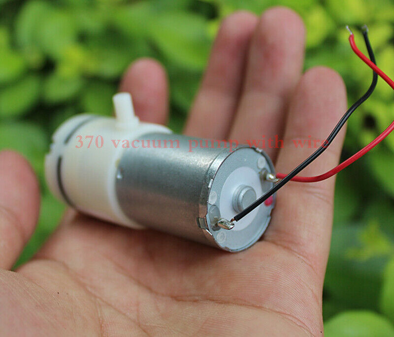 1pcs DC 3.7V 370 vacuum pump With line Self-priming pump copper carbon brush