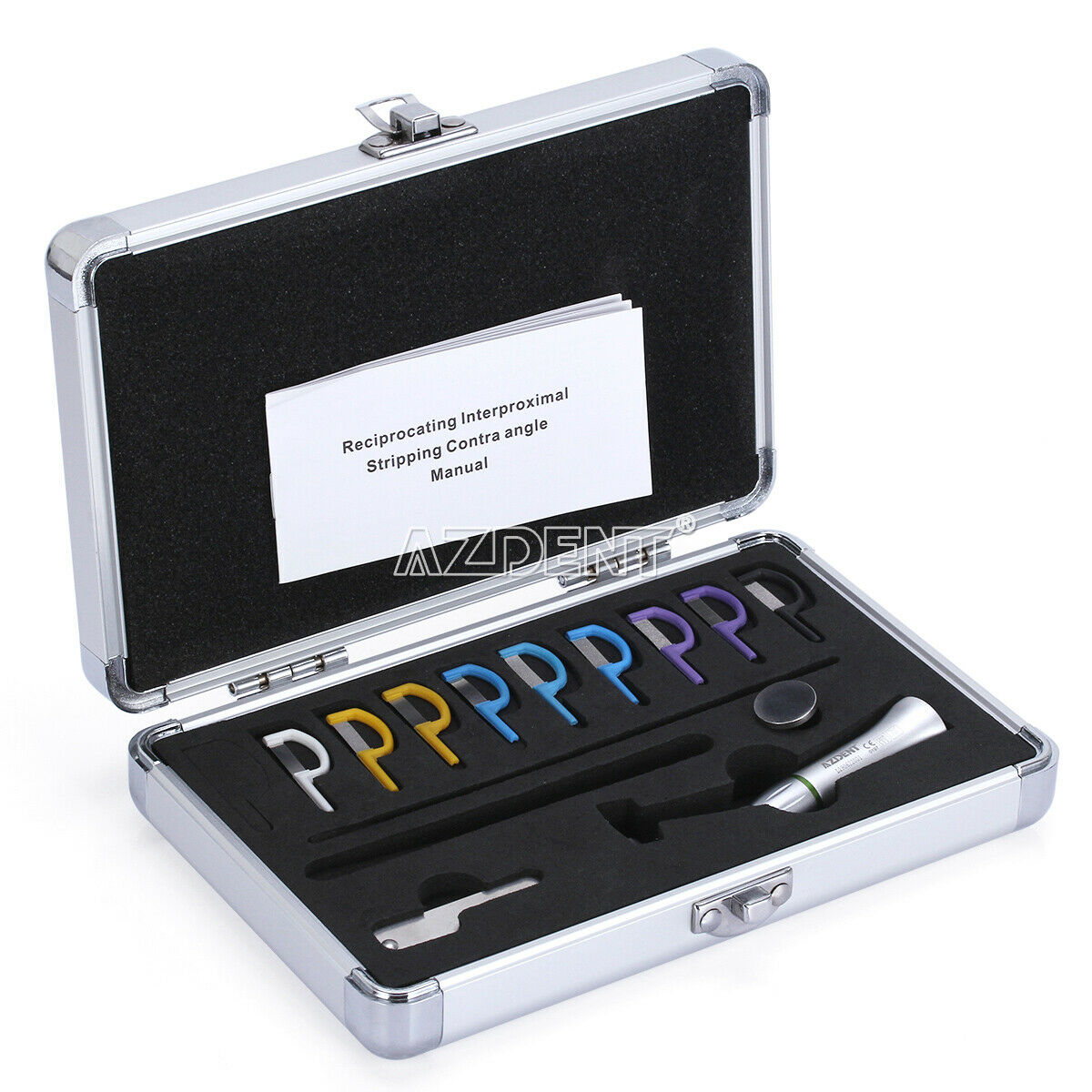 4:1 Reduction Dental Interproximal Stripping&9pcs Strips IPR System Contra Angle
