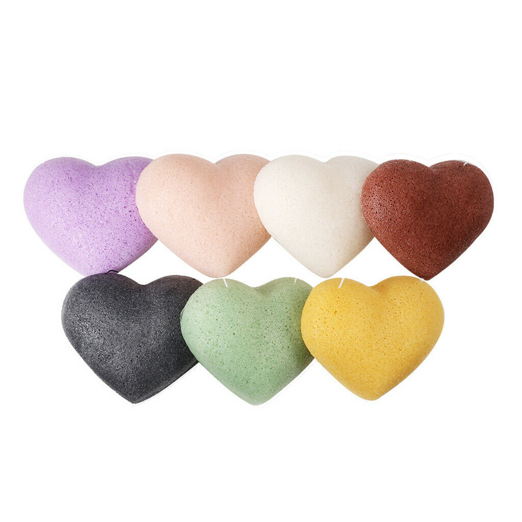 7Pcs Konjac Konnyaku Facial Puff Face Sponge Exfoliator Dead Skin Remover