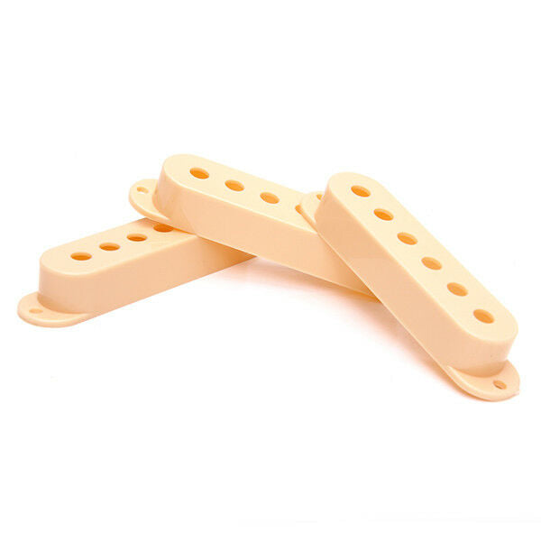 Plastic Pickup Covers w/ Volume Tone Knobs Buttons for Electric Guitar Beige